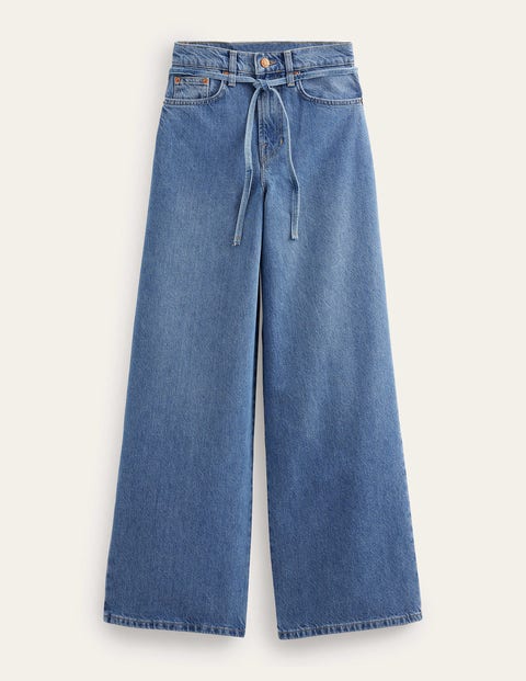 High Rise Slouch Wide Jeans Denim Women Boden