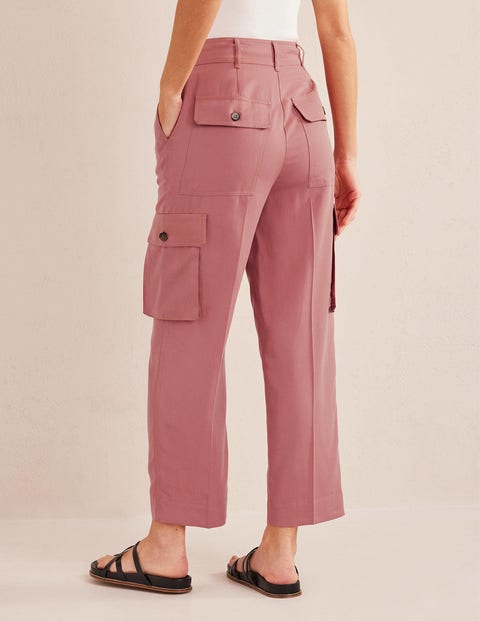 womens pink cargo trousers