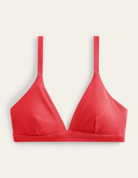 Arezzo V-neck Bikini Top Red Women Boden