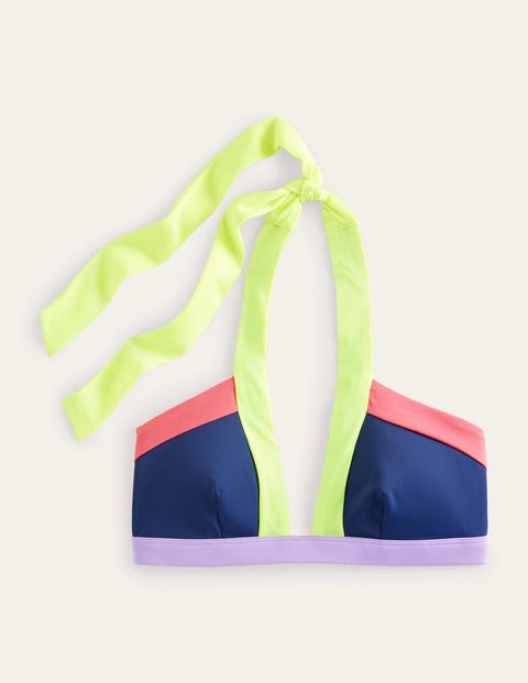 Neckholder-Bikinioberteil mit Einsätzen Damen Boden