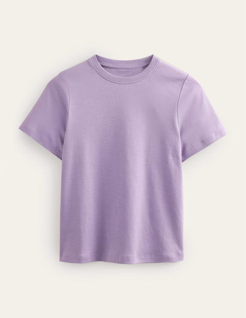 Perfect Cotton T-shirt Purple Women Boden