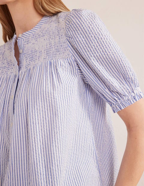 Umgee Seersucker Puff Sleeve Blouse main image 0