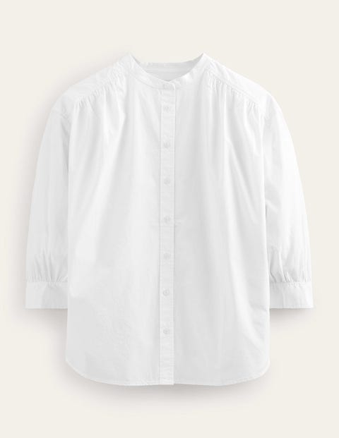 Relaxed Poplin shirt White Women Boden