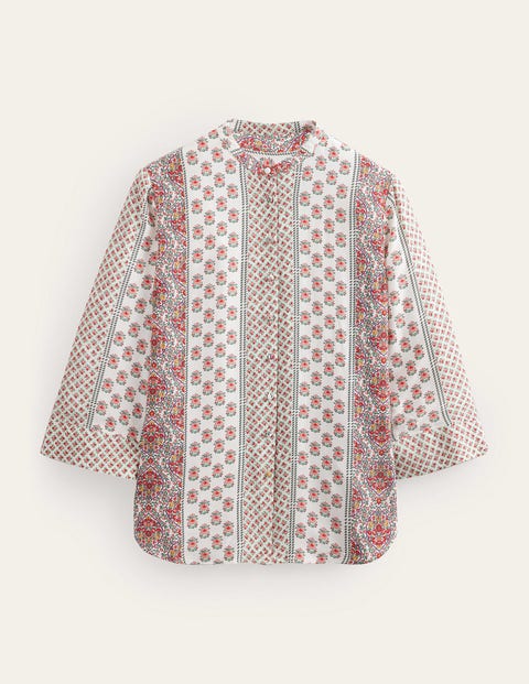 Wide Sleeve Relaxed Blouse Pink Women Boden