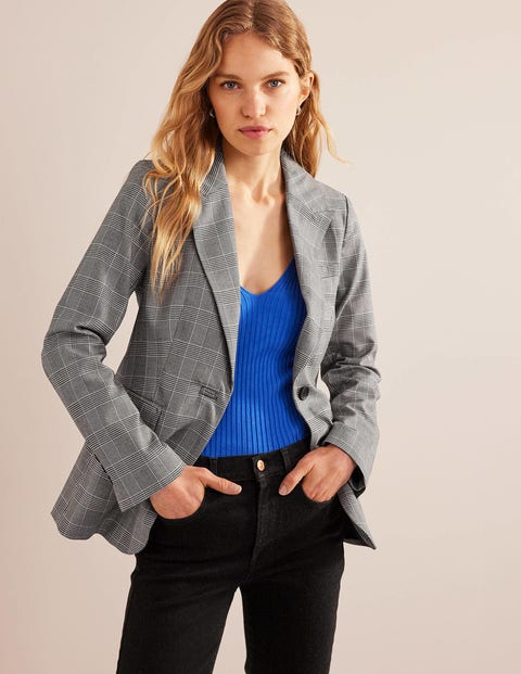 Cambridge Karierter Blazer Damen Boden, Kariert