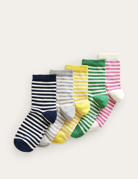 5-Pack Ankle Socks Multicouloured Women Boden