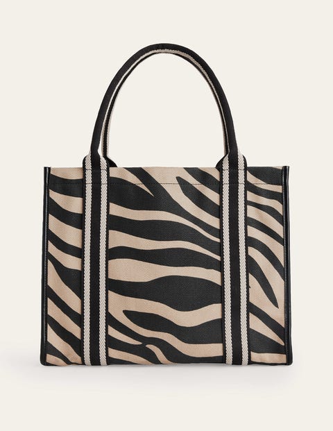 Tilda Canvas Tote Bag Beige Tiger Women Boden