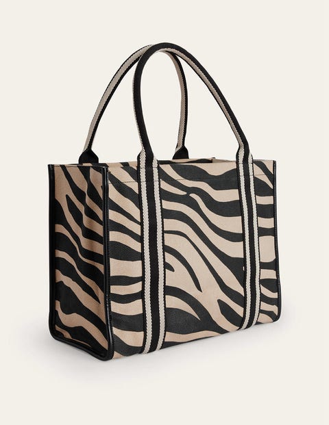 Tilda Canvas Tote Bag - Beige Tiger | Boden US