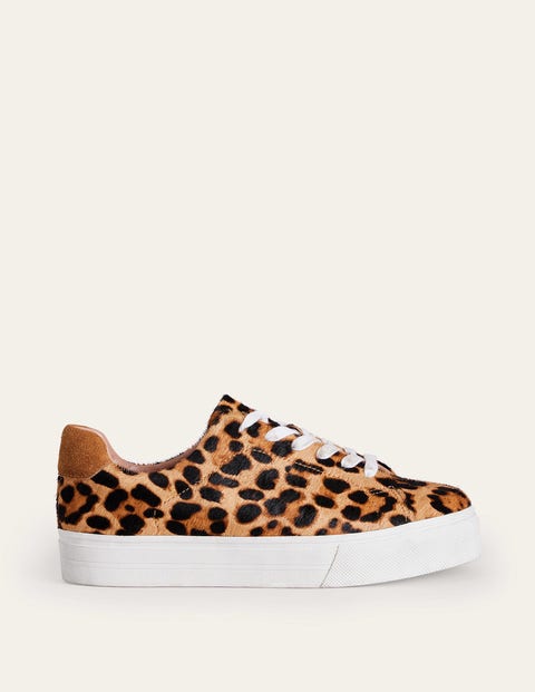 Flatform Trainers - Leopard | Boden UK