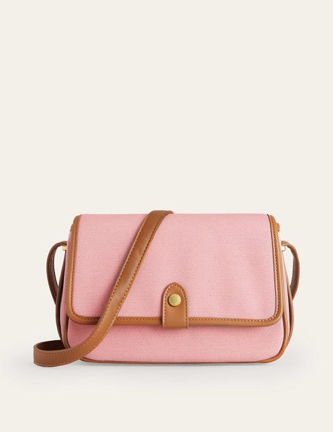 STRUCTURED CROSSBODY BAG - Pink