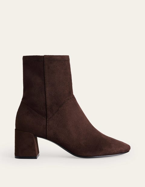 Boden Stretch Ankle Boot Chocolate Women