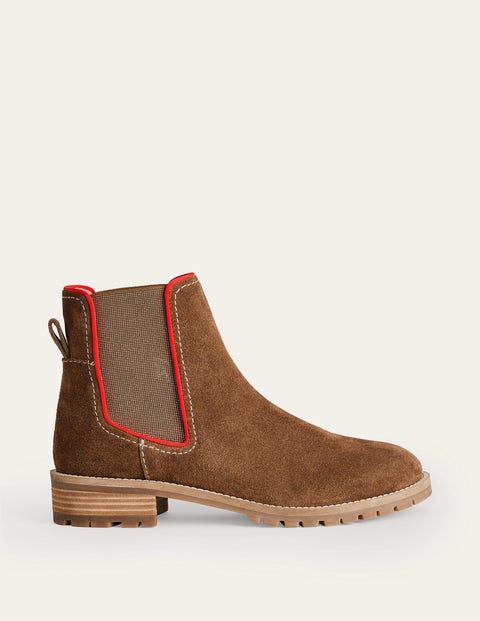 Freya Suede Chelsea Boots Brown Women Boden