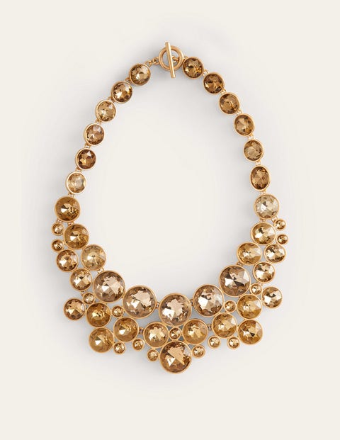 Boden Andrea Jewel Cluster Necklace Gold Women