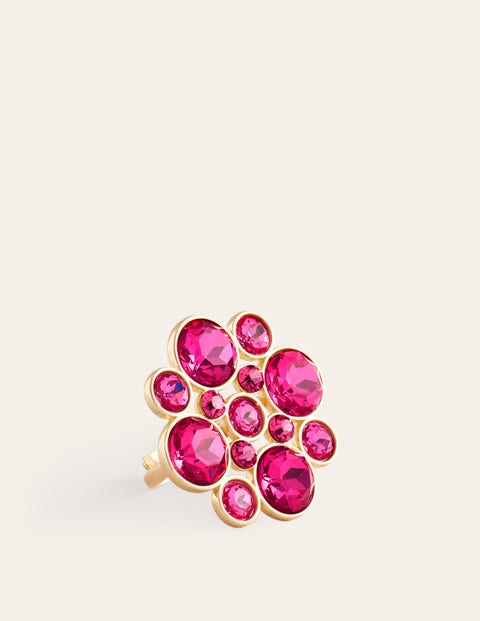 Andrea Jewel-Cluster Ring Pink Women Boden