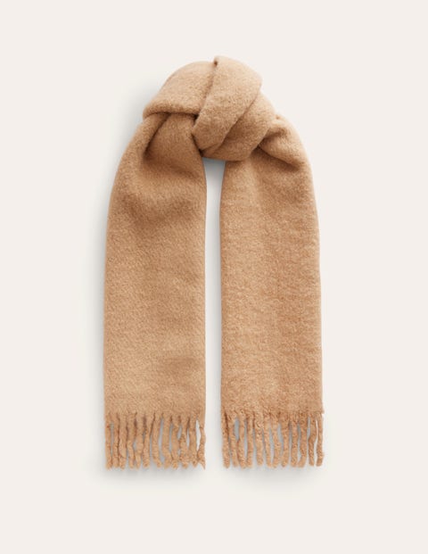 Boden Fluffy Scarf Camel Women