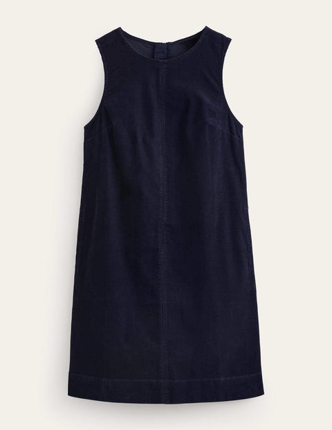 Evie Cord Shift Dress Blue Women Boden