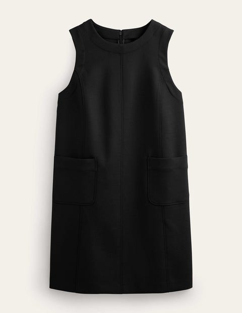 Boden Pocket Detail Mini Shift Dress Black Women