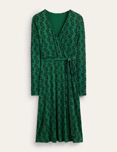 Nina Jersey Midi Dress Green Women Boden