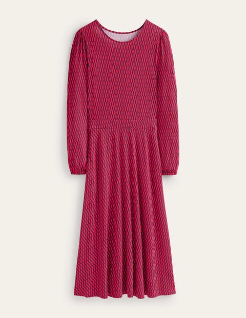 open lace back dress Mia Belle Girls Red Lace Ruffle Tiered Maxi Dress main image 1