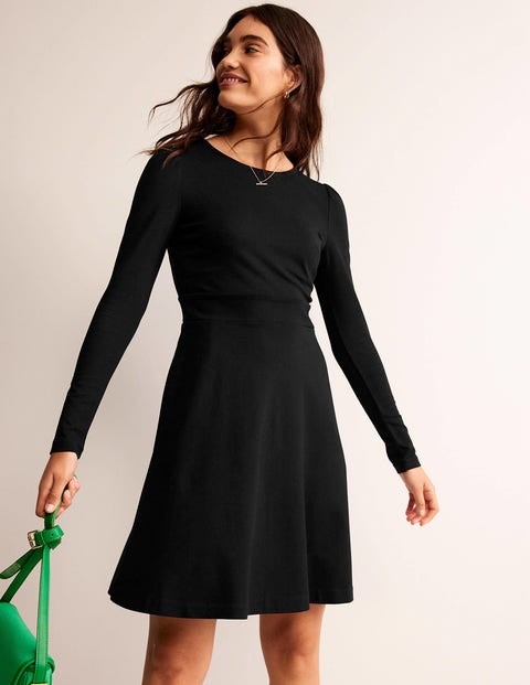 Sabrina Ponte Dress - Black