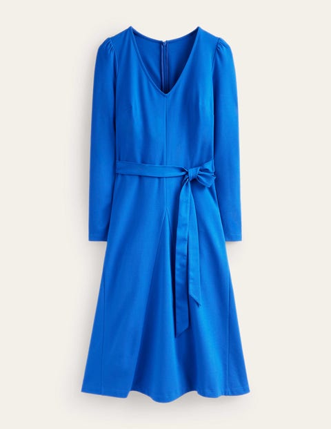 Bella Ponte V-Neck Midi Dress Blue Women Boden