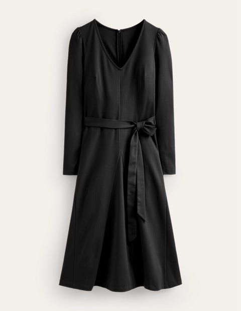 Bella Ponte V-Neck Midi Dress Black Women Boden