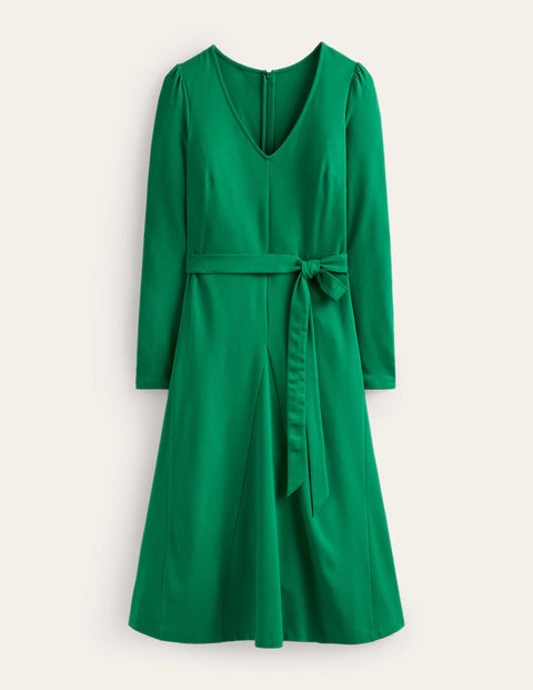 Bella Ponte V-Neck Midi Dress Green Women Boden