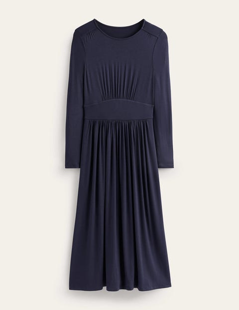 Boden Thea Long Sleeve Midi Dress Navy Women