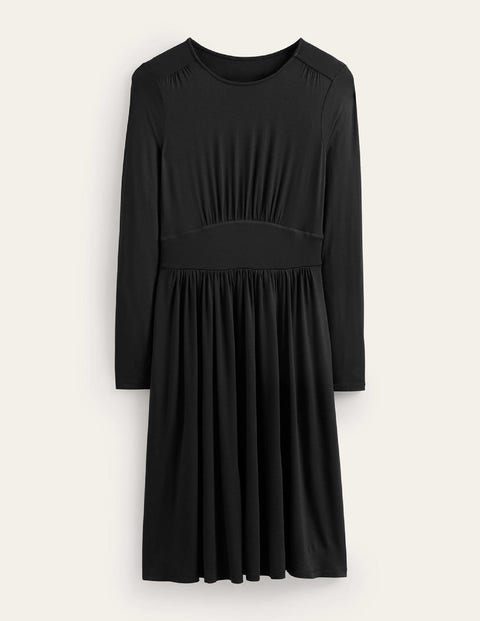 Thea Kurzes Kleid aus Jersey Damen Boden, Schwarz