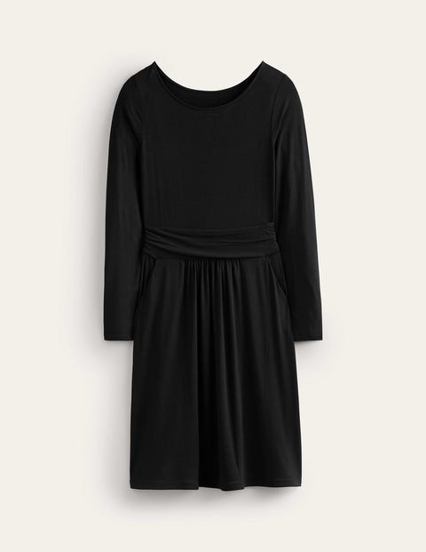 Abigail Jersey-Kleid Damen Boden, Schwarz