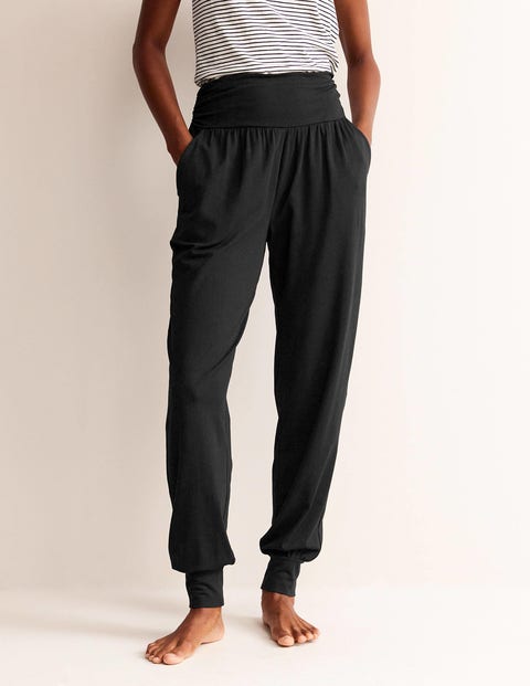 Hareem Jersey Joggers - Black