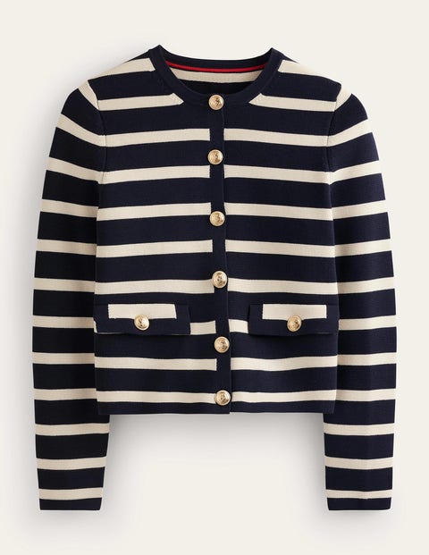 Holly Knitted Jacket Blue Women Boden