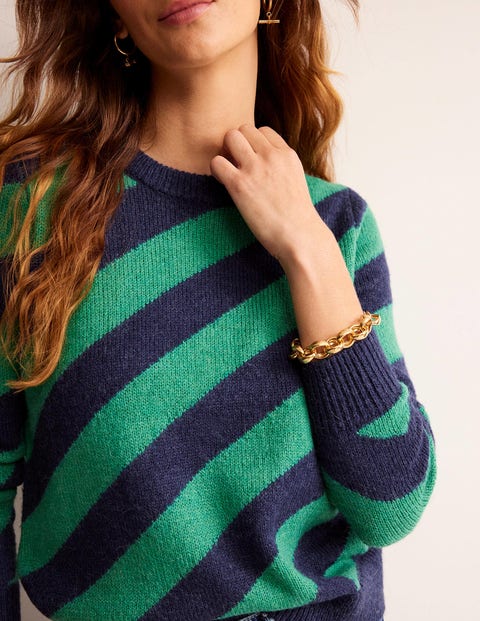 FQFLOW – GESTREIFTER PULLOVER BEIGE UND SCHWARZ