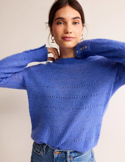 Fluffy Textured Jumper - Meadow Spring | Boden UK