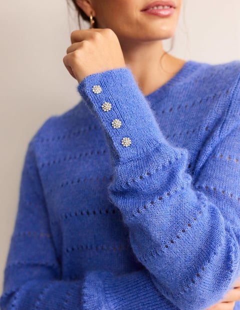Fluffy Sweater - Cornflower blue - Men