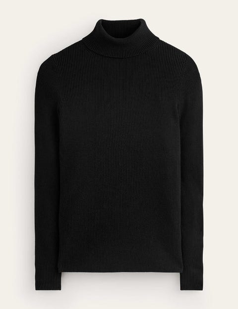 Catriona Roll Neck Jumper Black Women Boden