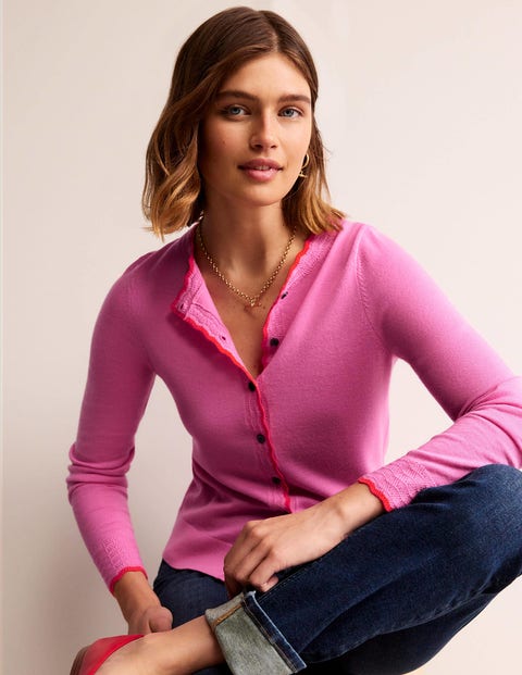 Women\'s Pink Long Sleeve Sweaters & Cardigans | Boden US