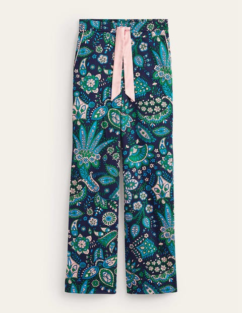 Boden Cotton-sateen Pajama Bottoms Multi, Azalea Bloom Women