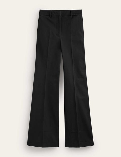 High Rise Flare Pants in Bi-Stretch