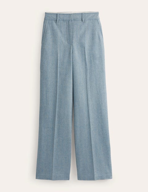 Westbourne Wool Trousers Blue Women Boden