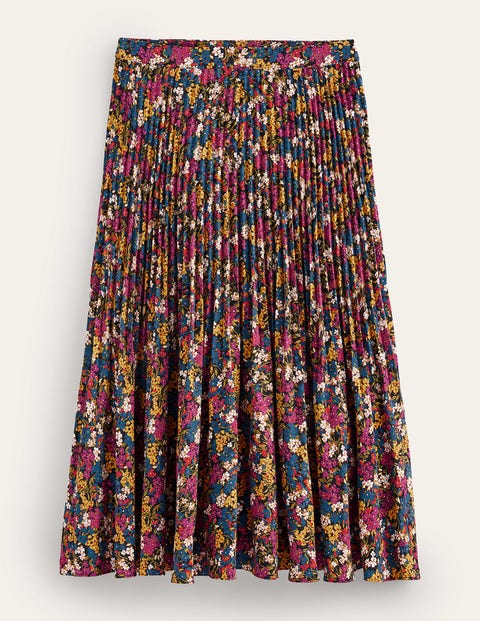 Pleated Midi Skirt Multicouloured Women Boden