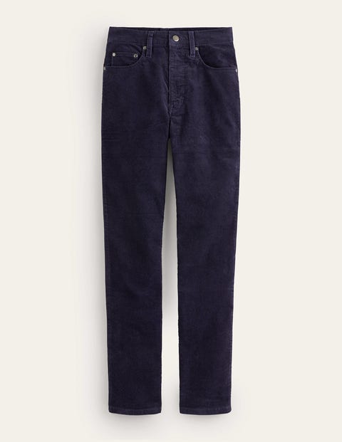 Boden Corduroy Slim Straight Jeans Navy Women