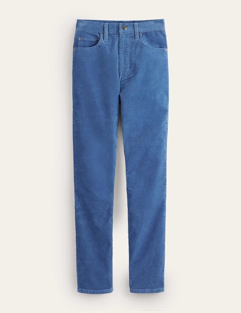 Corduroy Slim Straight Jeans Blue Women Boden