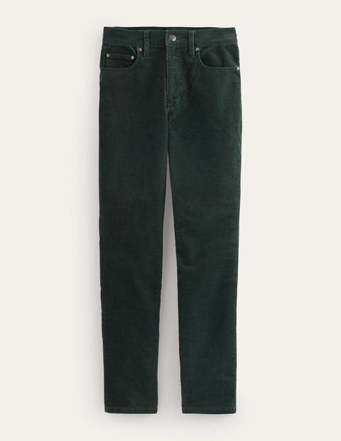 Corduroy Slim Straight Jeans Green Women Boden