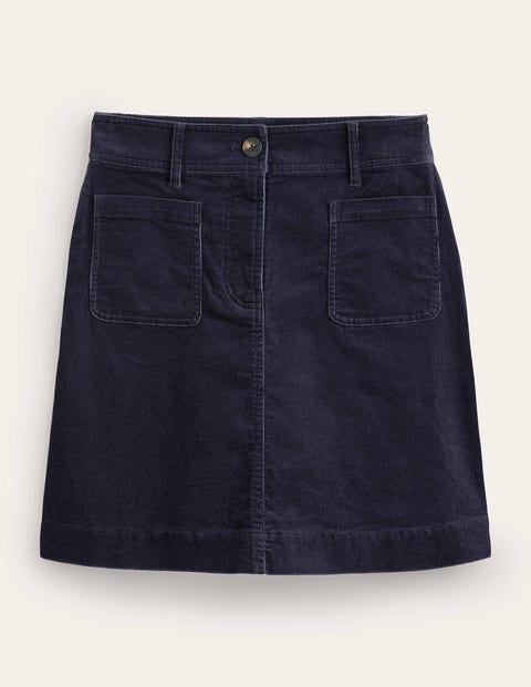 Estella Cord Mini Skirt Blue Women Boden