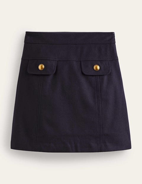 Estella Wool Mini Skirt Blue Women Boden