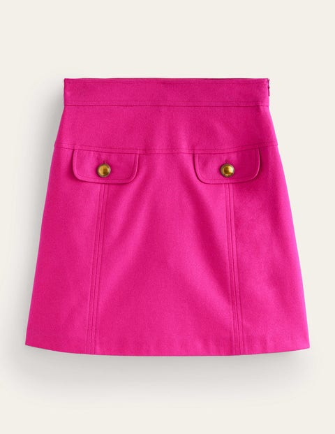 Boden Estella Wool Mini Skirt Fuchsia Women
