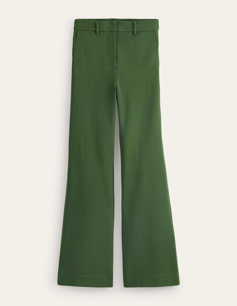 Brompton Ponte Trousers Green Women Boden