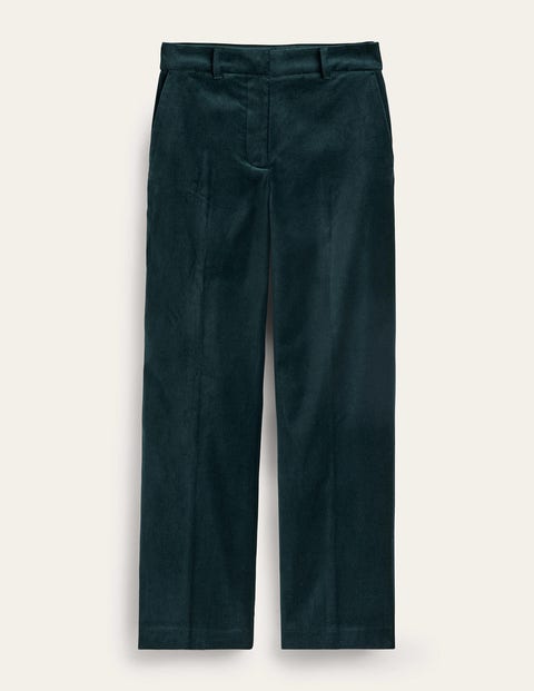 Boden Kew Velvet Pants Trekking Green Women