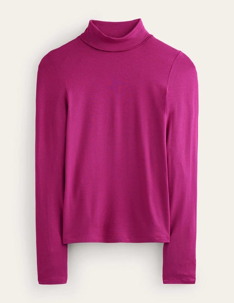 Boden Polly Jersey Top Festival Fuschia Women